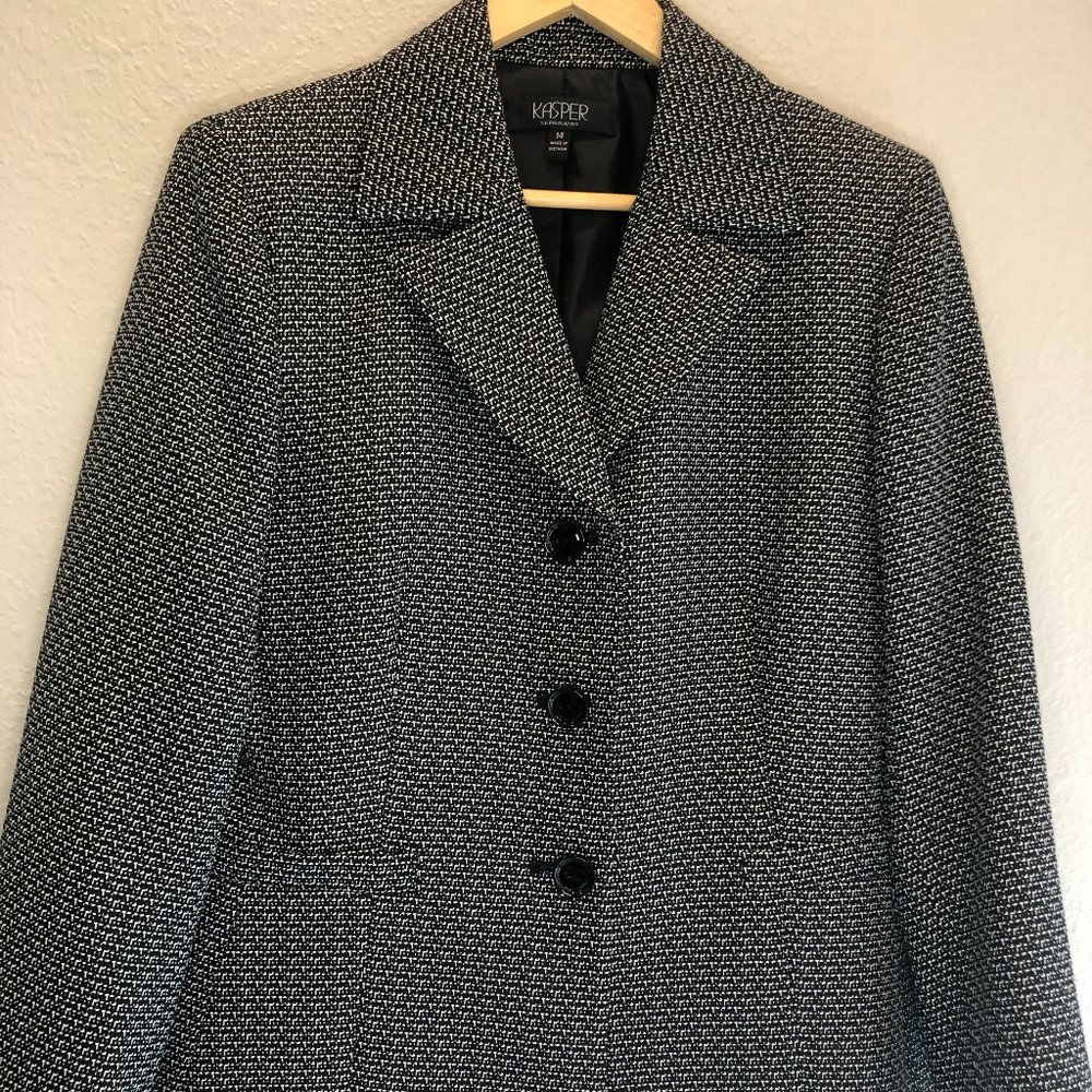 KASPER | Career Classic Blazer | Size 14 | Black